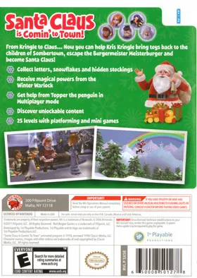 Santa Claus is Comin' to Town box cover back